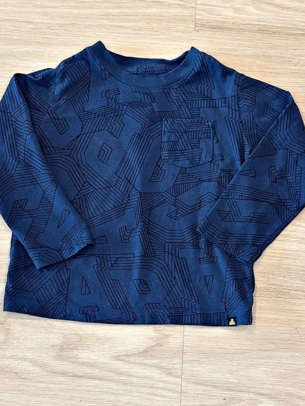 Gap Playtime Favorites Graphic Long Sleeve T-Shirt Boys 3T Blue
